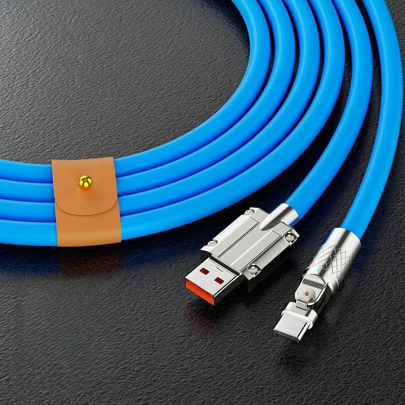 Cable USB C 180º (carga rápida)