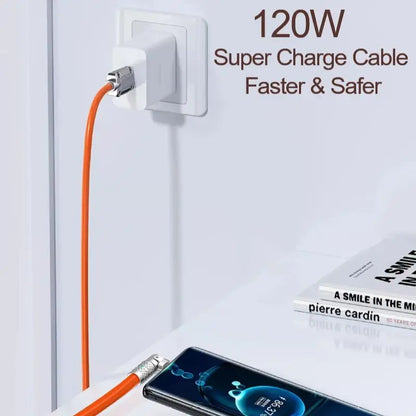 Cable USB C 180º (carga rápida)