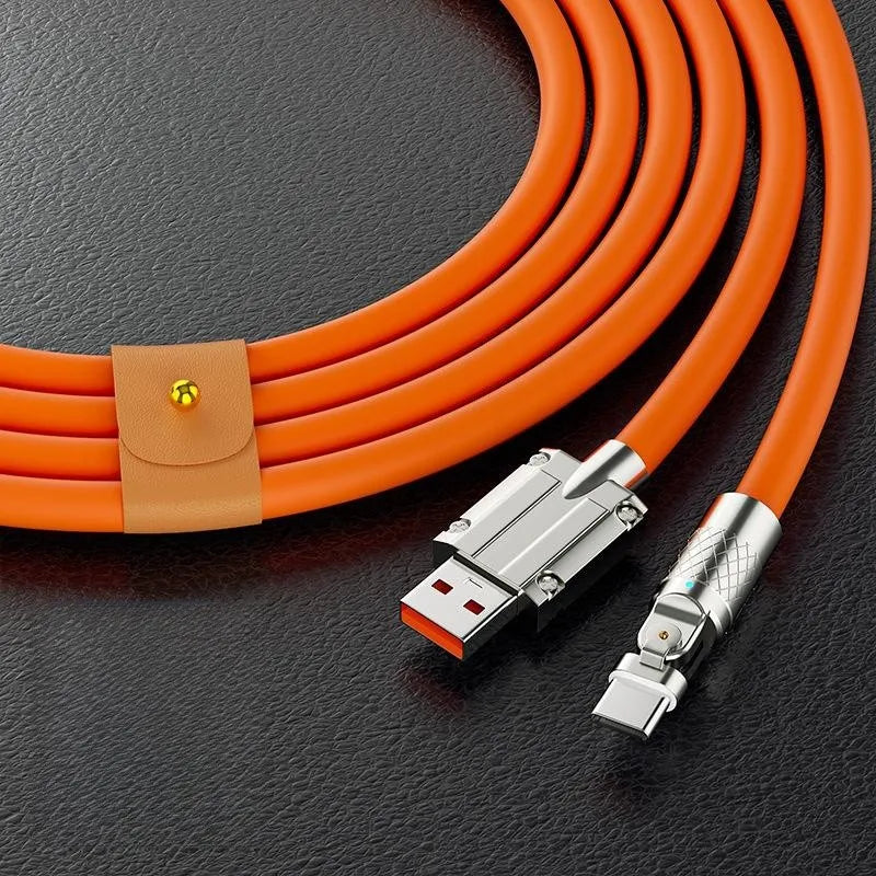 Cable USB C 180º (carga rápida)